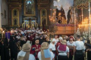 Problemas en las procesiones de Adra por las lluvias