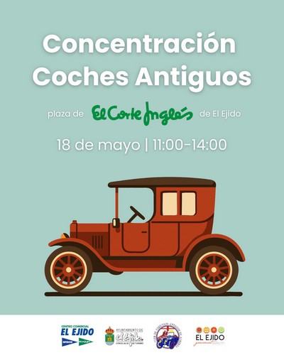Concentración de coches antiguos este domingo en El Ejido