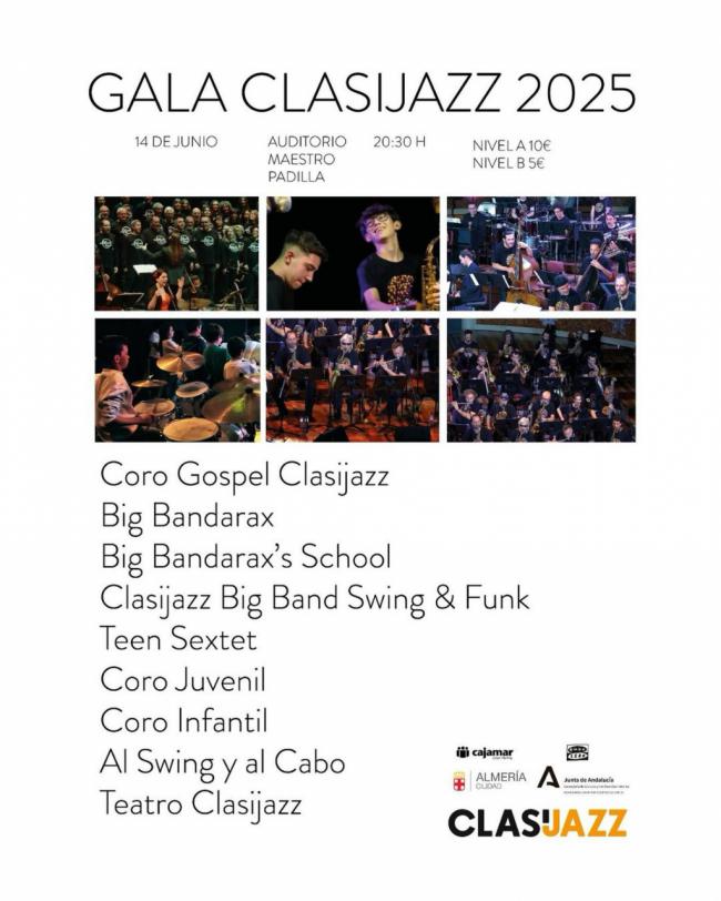 Clasijazz celebrará en el Auditorio su gala especial ‘fin de curso’