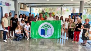 Manuel Cortés felicita al IES Gaviota de Adra por revalidar por cuarta vez su Bandera Verde