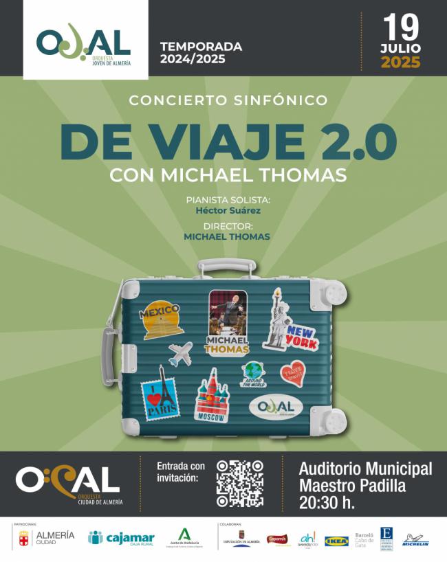 La Orquesta Joven de Almería se va ‘De Viaje con Michael Thomas’ en un divertido concierto el sábado