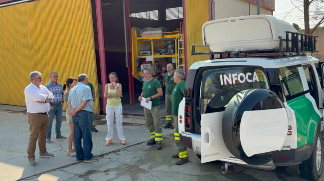 Aránzazu Martín destaca la labor de los efectivos del Infoca en la provincia