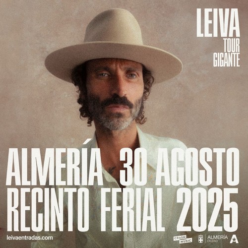 Leiva cerrará la Feria de Almería con su concierto el 30 de agosto