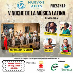 Grupo Nuevos Aires celebrará la ‘V Noche de la Música Latina’ este sábado en el Teatro Apolo