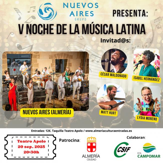 Grupo Nuevos Aires celebrará la ‘V Noche de la Música Latina’ este sábado en el Teatro Apolo