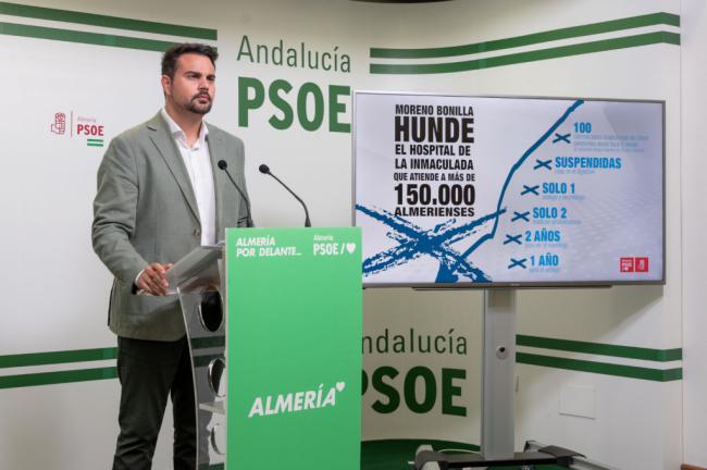 El PSOE advierte de retrasos de hasta cinco meses en colonoscopias en el Hospital de Huércal-Overa