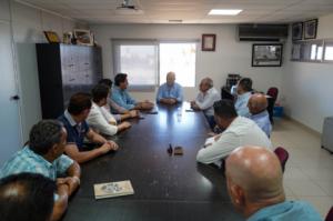 El alcalde de El Ejido visita las instalaciones de Campoejido para analizar el avance de la campaña agrícola