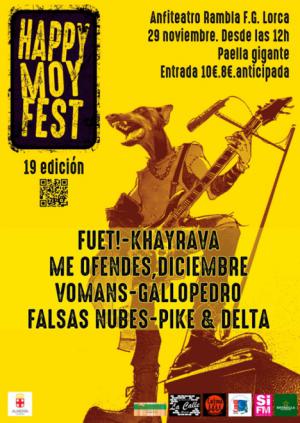 El Área de Cultura apoya una vez más a la escena musical almeriense más alternativa con Happy Moy Fest