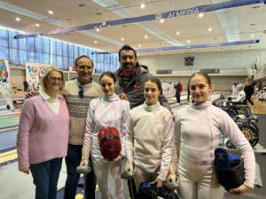 Almería se convierte en la capital de la esgrima con más de 200 tiradores internacionales