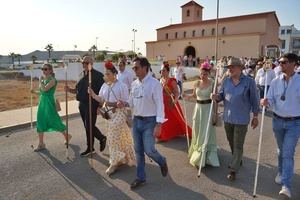 La Romería-Convivencia de Guardias Viejas a Almerimar cumple una década venerando a la Virgen del Rocío
