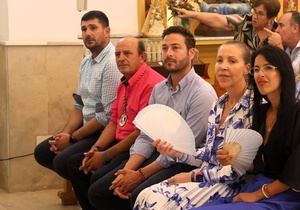 Bendición del nuevo trono de la Virgen del Carmen de Balerma y del cartel que anuncia sus fiestas