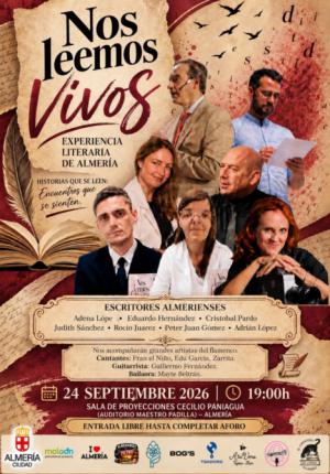 ‘Nos leemos vivos’ lleva a Almería una experiencia literaria que une literatura, música y flamenco
