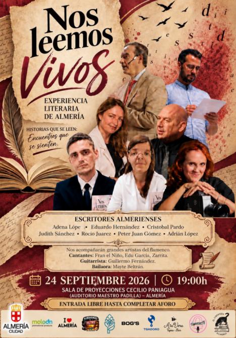 ‘Nos leemos vivos’ lleva a Almería una experiencia literaria que une literatura, música y flamenco