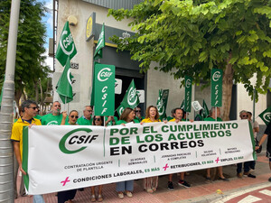 CSIF vuelve a movilizarse en Almería ante la falta de personal en Correos