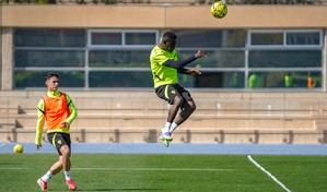 Almería entrena sin Dzodic, Guedes y Baptistao