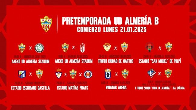 Pretemporada intensa para el Almería B