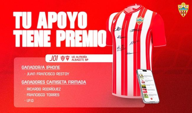 Ganadores del Sorteo de Regalos en el Estadio
