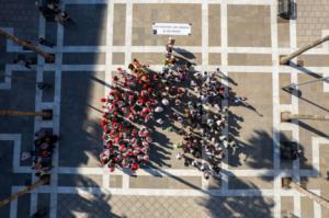 El Ejido celebra el Día Mundial Sin Tabaco recreando un pulmón gigante en la Plaza Mayor