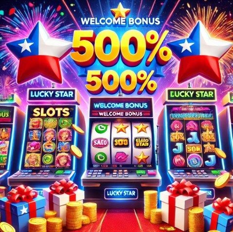 Luckystar: slots destacados y bono del 500% para Chile