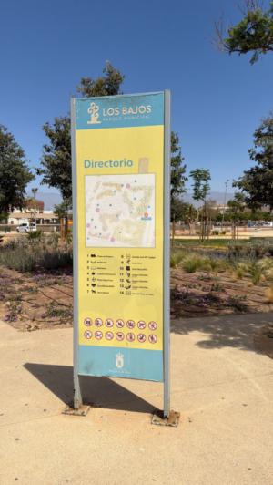 Roquetas de Mar avanza en la remodelación y adecuación paisajística del Parque de Los Bajos