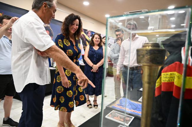 Todas las Antorchas Olímpicas desde 1968 está en Almería por tiempo limitado