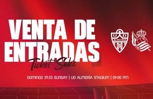 Entradas a la venta para el Almería - Real Sociedad B