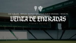 Entradas a la venta para el Córdoba-Almería