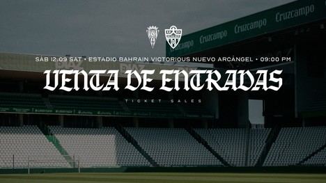Entradas a la venta para el Córdoba-Almería