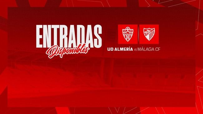 Entradas a la venta para el derbi Almería-Málaga