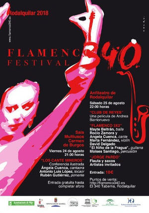 El Festival de Flamenco 340 los días 24 y 25 de agosto en Rodalquilar.