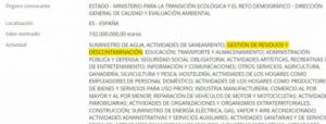 El Gobierno de Sánchez niega Next Generation para la planta de residuos