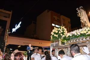 Multitudinaria procesión de la Virgen del Carmen en Aguadulce