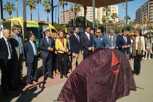 Maribel Sánchez preside el Día Europeo del 112 en Las Almadrabillas