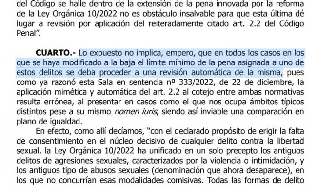 TSJA revoca la rebaja de pena a condenado por violación por error en la aplicación del 'sí es sí'