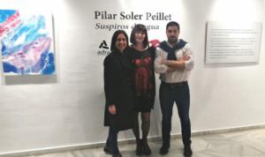 La artista Pilar Soler expone en Adra su colección ‘Suspiros de agua’