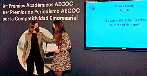 Una estudiante de Marketing e Investigación de Mercados de la UAL galardonada en los Premios AECOC