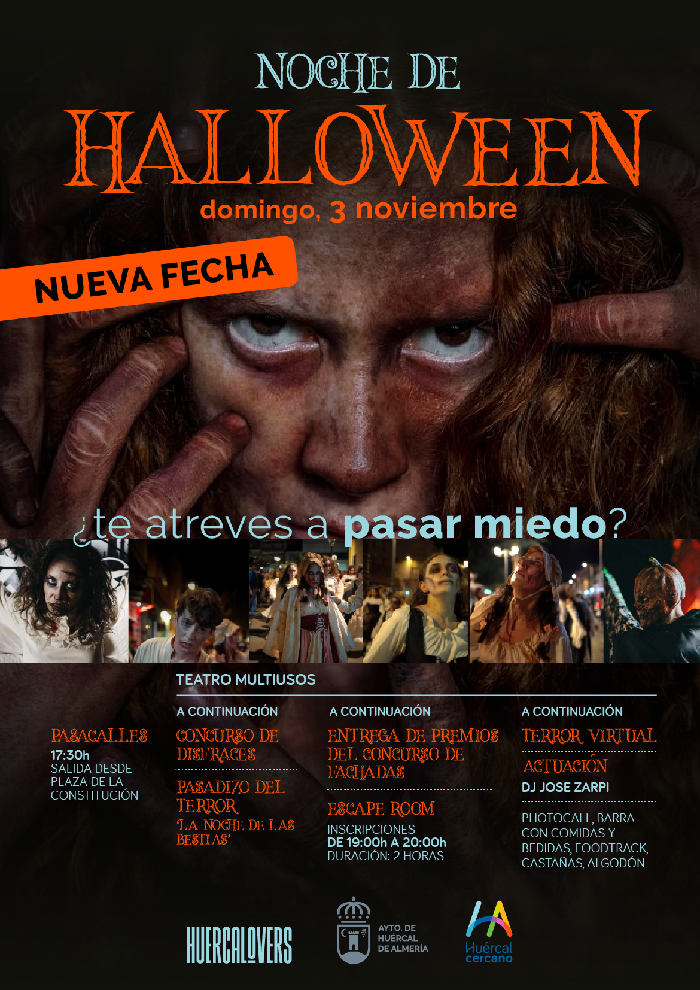 Huércal de Almería traslada su Noche de Halloween al domingo
