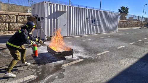 60 trabajadores de la Autoridad Portuaria en un curso contra incendios
