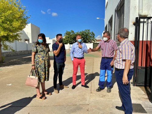 El delegado de Educación visita las obras del comedor escolar del CEIP Nuestra Señora de la Salud en Laujar de Andarax