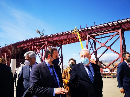 El presidente de la Autoridad Portuaria agradece a Ábalos el apoyo económico en la restauracion del Cable Inglés