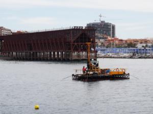 El Puerto de Almería realiza sondeos frente litoral de Las Almadrabillas