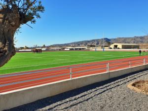 La Selección Española de Rugby-7 entrena en el Campo construido por la Diputación en La Legión