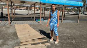 VOX denuncia la falta de mantenimiento en la única plataforma de accesibilidad de las playas de la capital
