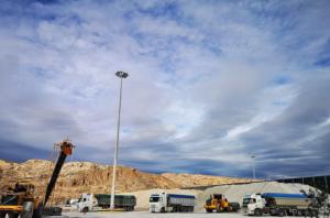 Habrá dos estaciones lava-ruedas de camiones en el Puerto de Almería