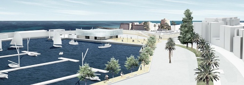 El edificio multiusos del puerto de Roquetas albergará la nueva lonja