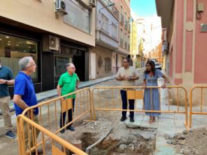 Fase final de las obras de remodelación de la calle Magistral Domínguez