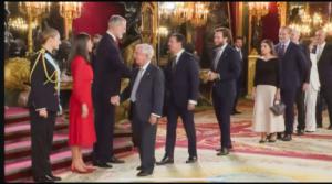 Javier A. García asiste a recepción de los Reyes de España
