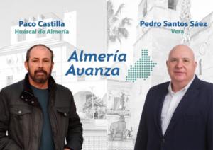 Paco Castilla y Pedro Santos Sáez serán candidatos de Almería Avanza en Huércal de Almería y Vera