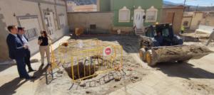 El subdelegado visita las obras que del PFEA en Tabernas