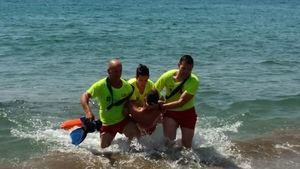 Nuevo simulacro de socorrismo en la playa de San José